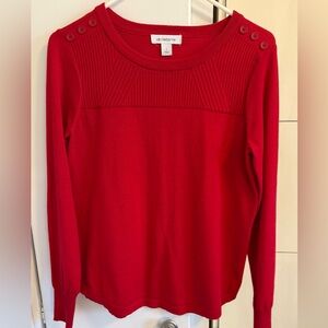 Liz Claiborne Vibrant Red Knit Top